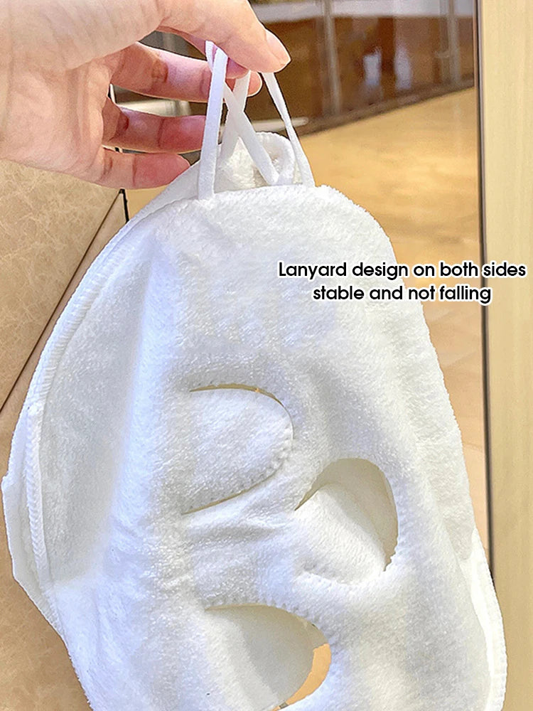 Hot compress towel hanging ear