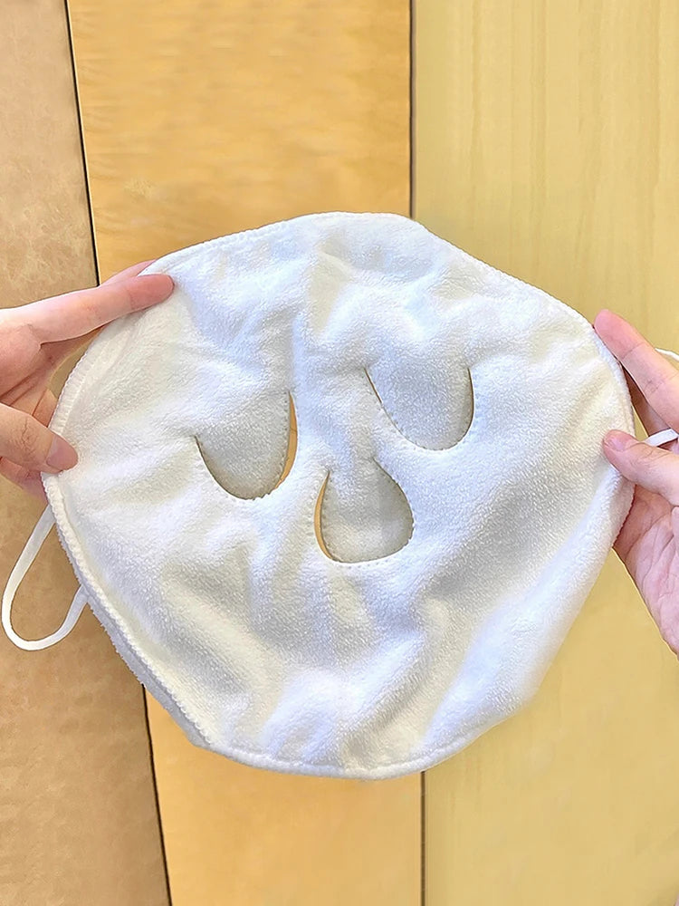 Hot compress towel hanging ear