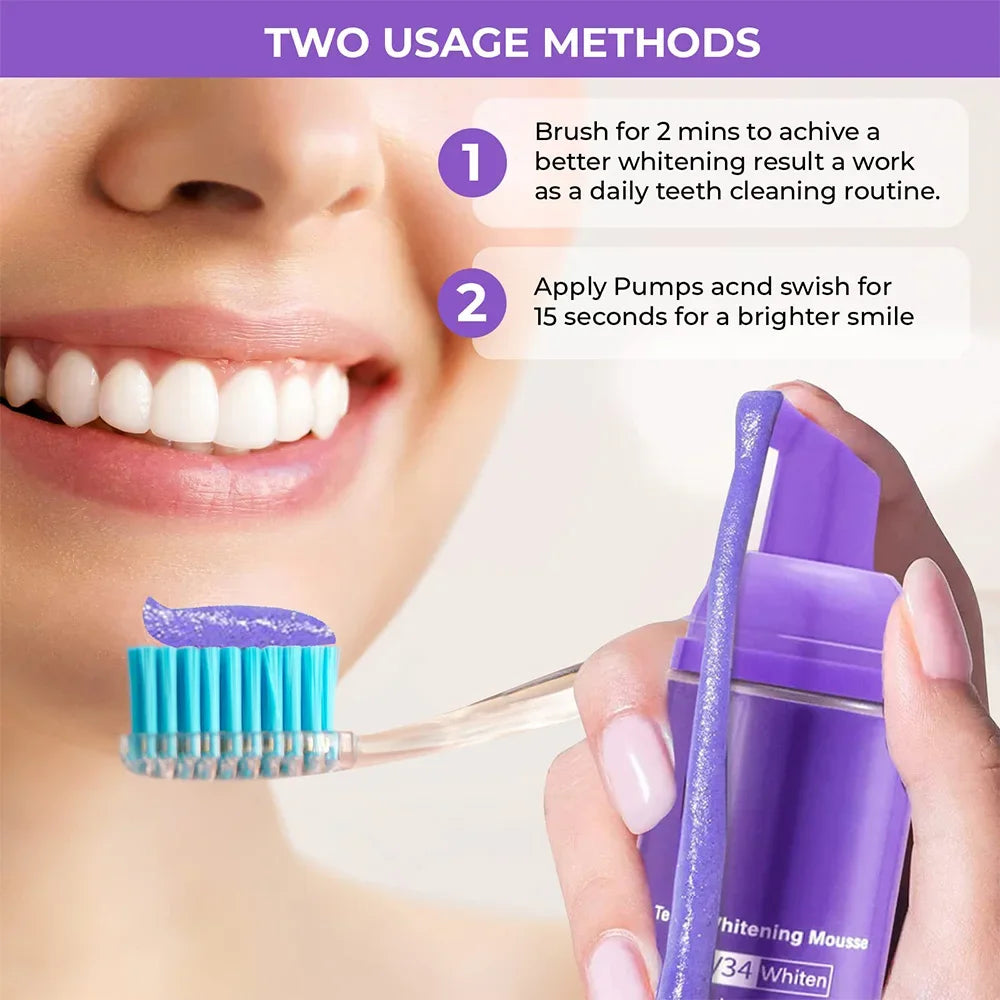 Mousse Toothpaste Teeth Cleaning Brighten Whitening