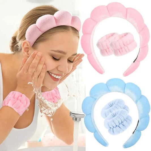 3Pcs Fashion Microfiber Washing Wristbands