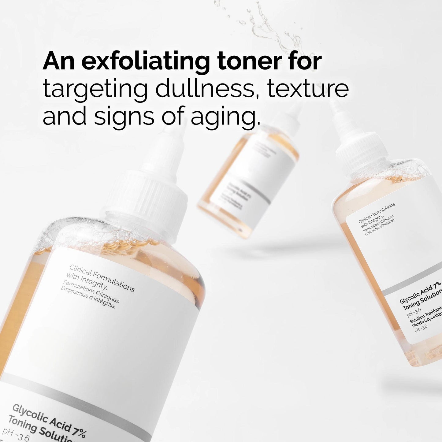 Glycolic Acid 7% Tonging Solution Exfoliate Face Toner