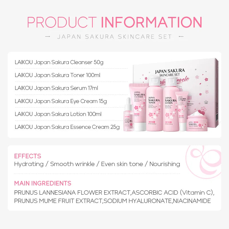 Sakura Skin Care Set