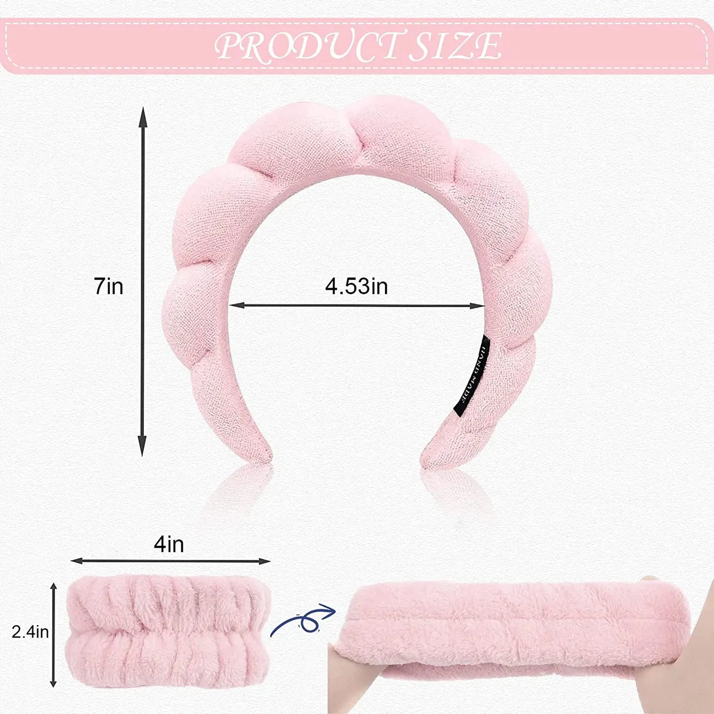 3Pcs Fashion Microfiber Washing Wristbands