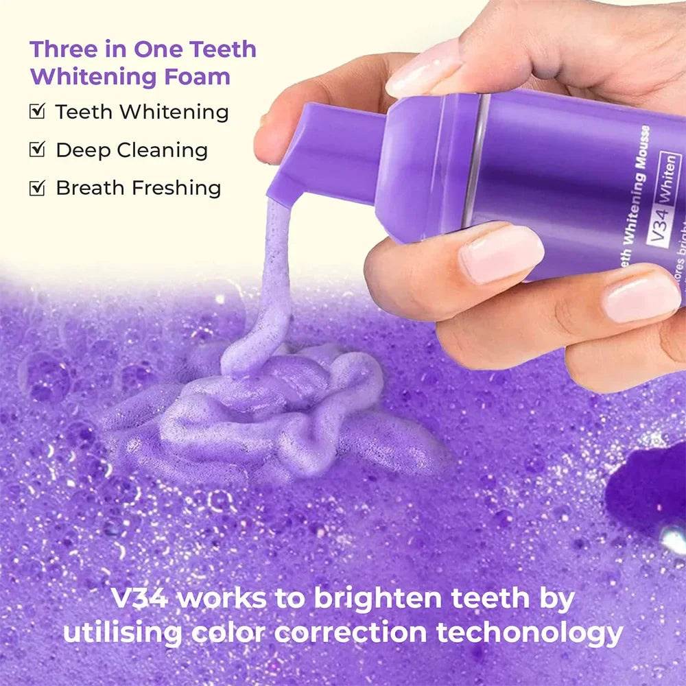 Mousse Toothpaste Teeth Cleaning Brighten Whitening