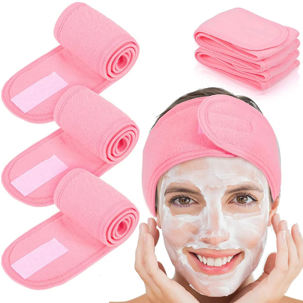 Women Adjustable SPA Facial Headband